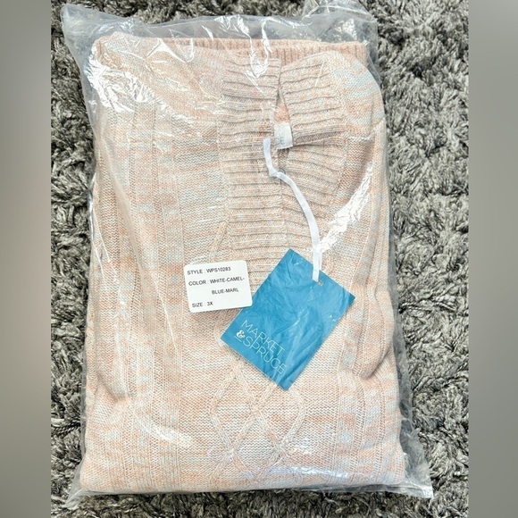 Market & Spruce Space Dye Hooded Sweater Size 3X, 2X - Picture 4 of 8